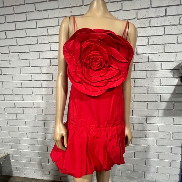 FARM Rio Dresses & Skirts - Farm Rio Red Balloon 3D Floral Mini Dress | Size M